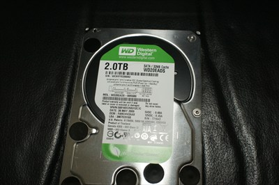 2TB hard drive Western Digital WD20EADS SATA