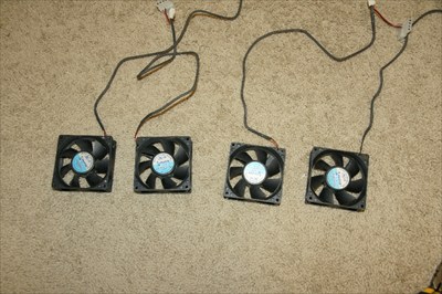 4 x 80mm fans
