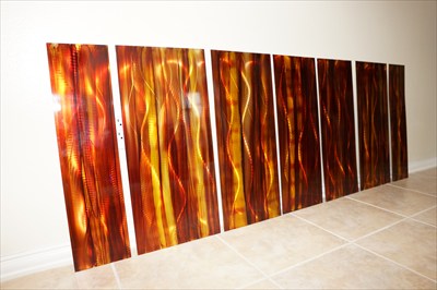 Painted Metal Wall art panels