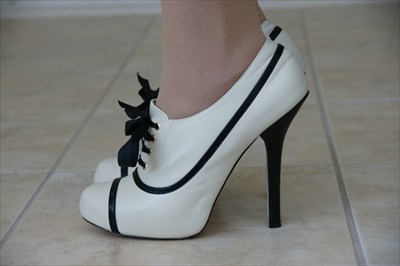 Sexy Bebe white leather High Heel Stiletto Lace up Booties KRISTIN