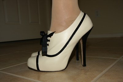 Sexy Bebe white leather High Heel Stiletto Lace up Booties KRISTIN
