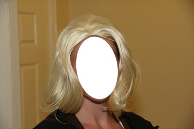 Sexy Platinum Blonde Shoulder Length Wig
