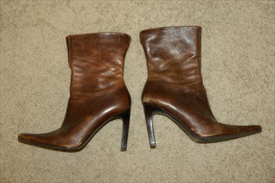 Sexy Steve Madden Zip Boots Brown Pointed Toe TRIALL Cowboy